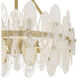 Abigail 4 Light 18 inch Brushed Gold Semi-Flush Mount Ceiling Light