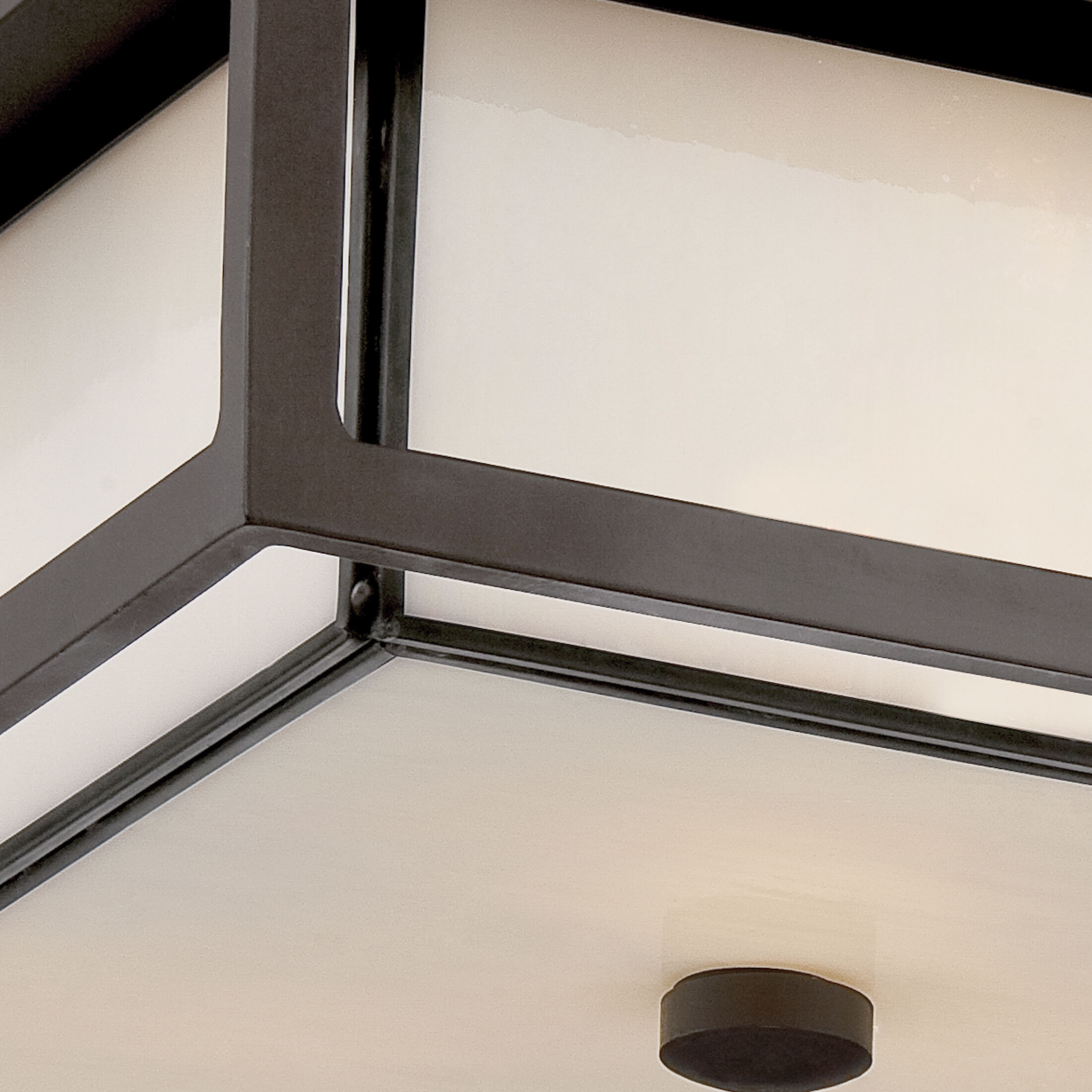 Powell 3 Light 13 inch Western Bronze Outdoor Semi-Flush Mount