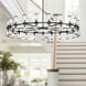 Revolve 42 Light 60.38 inch Clear Glass/Urban Bronze Chandelier Ceiling Light