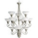 Pavilion 12 Light 35 inch Brushed Nickel Chandelier Ceiling Light