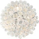 Rain Drop 5 Light 16 inch Chrome Flush Mount Ceiling Light