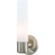 Saber 1 Light 5 inch Brushed Nickel Wall Sconce Wall Light in Incandescent