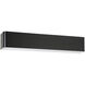 Dublin LED 3.5 inch Black Bath Vanity Wall Light