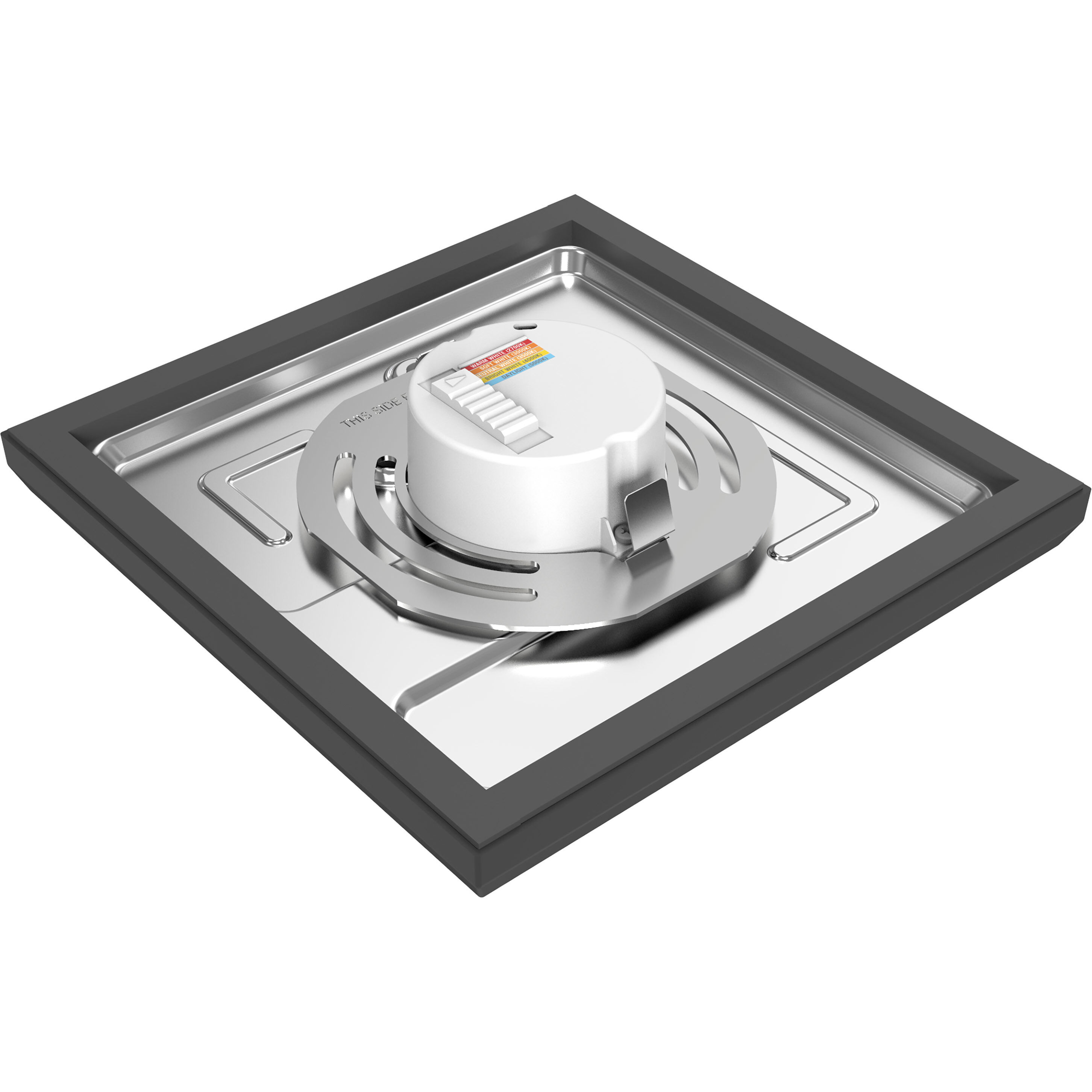 Blink LED 7 inch Black Flush Mount Ceiling Light