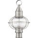 Newburyport 1 Light 20 inch Brushed Nickel Outdoor Post Top Lantern