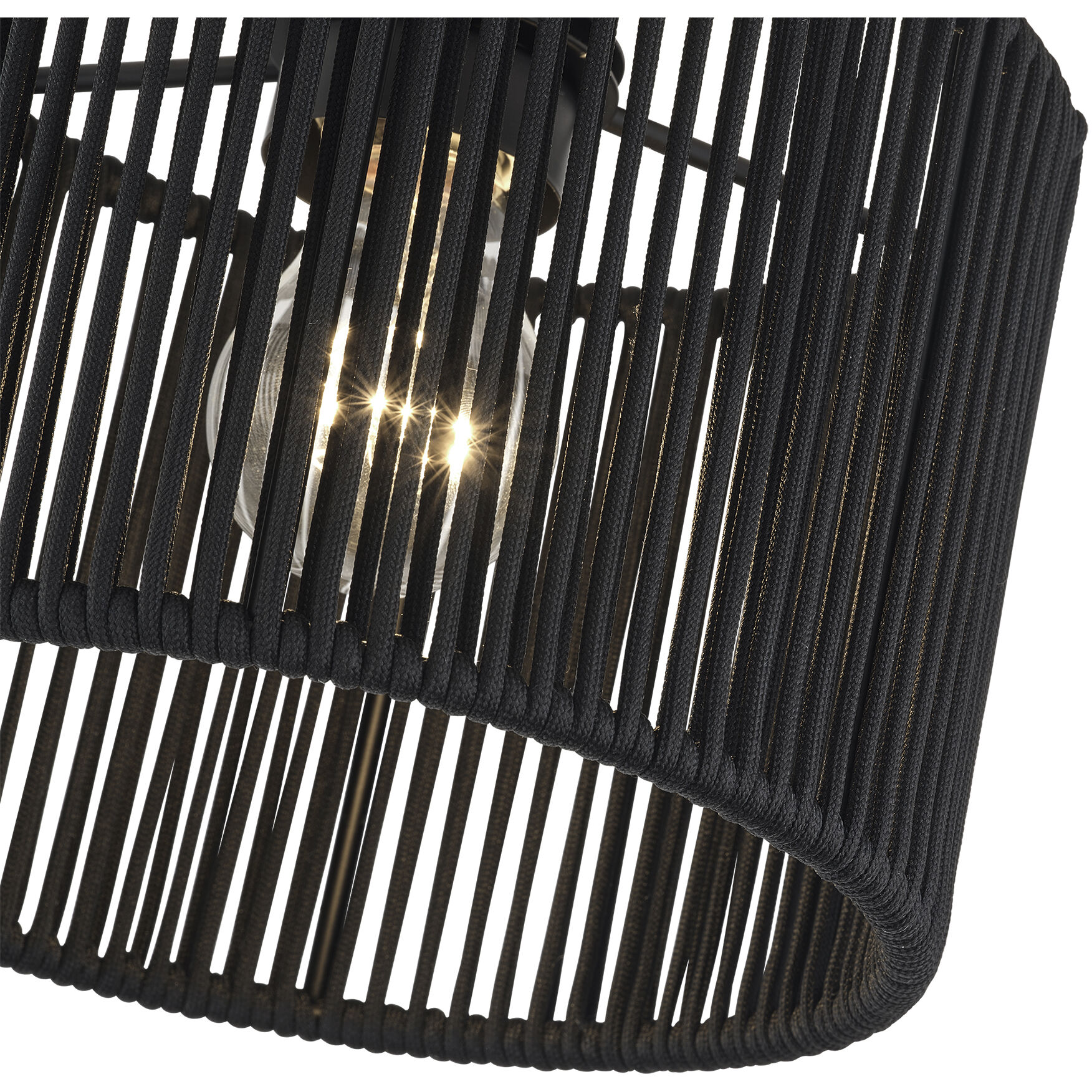 Acordia 1 Light 8.5 inch Black Semi Flush Mount Ceiling Light, Small