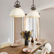 Hines 1 Light 14 inch Rubbed Bronze Pendant Ceiling Light in Opal Glass, Large