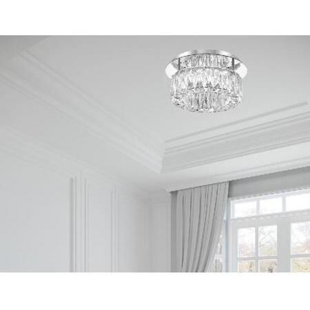 Dickinson 1 Light 12 inch Chrome Flush Ceiling Light