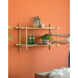Two Tiers 36.2 X 20.5 X 9.8 inch Natural Shelf