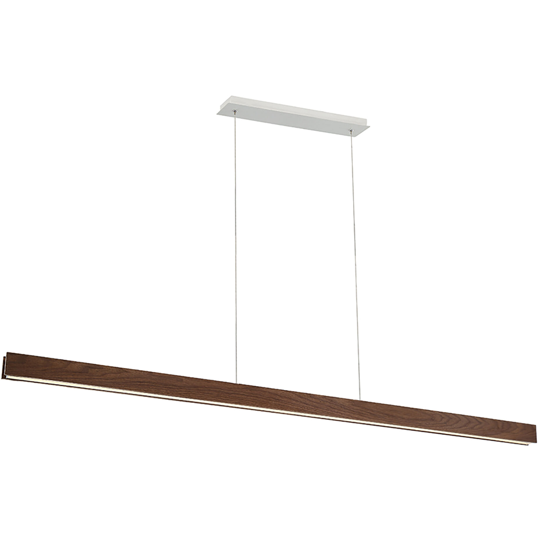 Drift Linear Pendant Ceiling Light in 84in., Dark Walnut