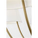 C&M by Chapman & Myers Marina 12 Light 40 inch Burnished Brass Chandelier Ceiling Light