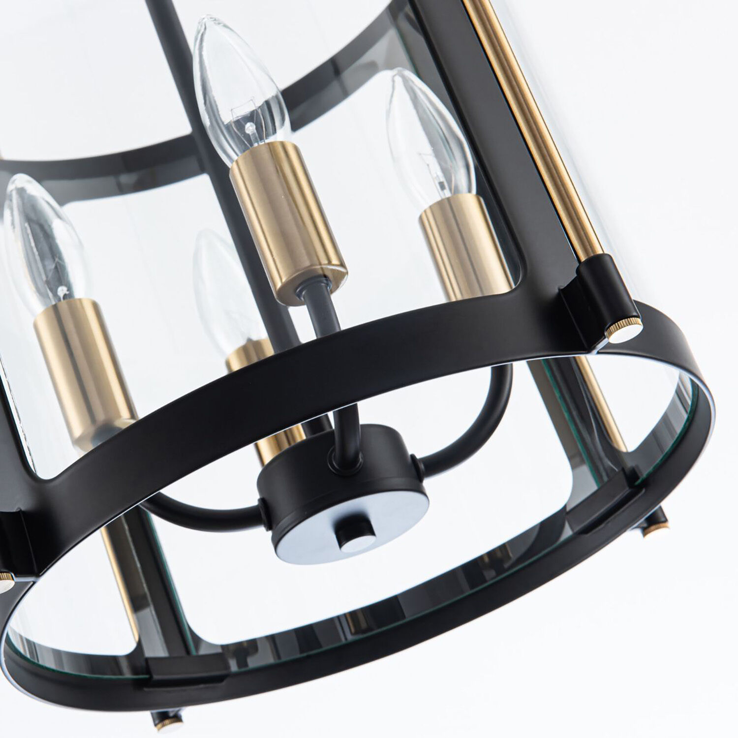 Bonita LED 13 inch Black and Brushed Brass Pendant Ceiling Light