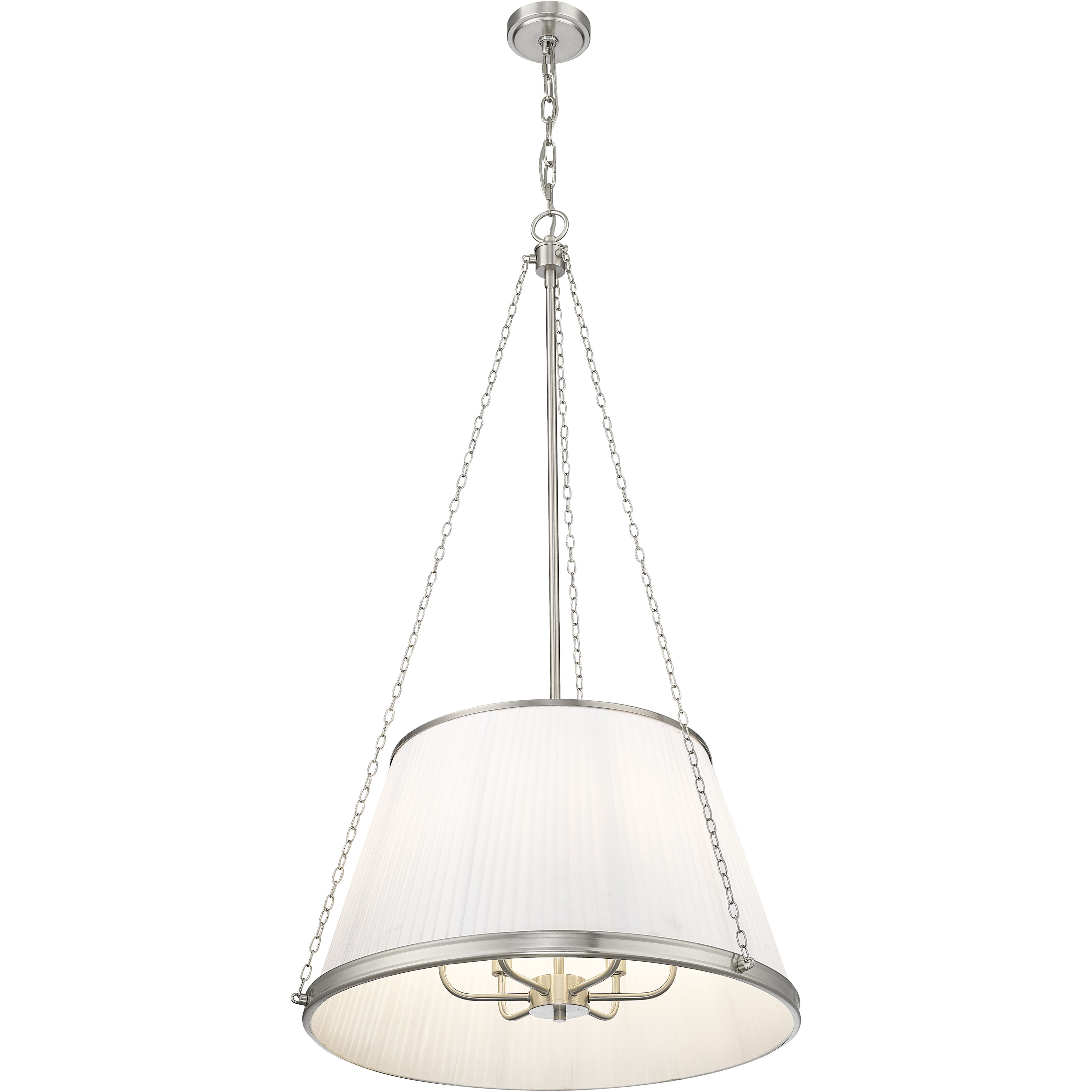 Madeline 6 Light 24 inch Brushed Nickel Pendant Ceiling Light