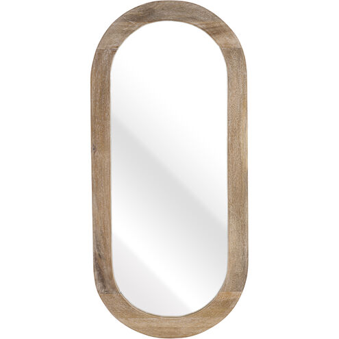 Morris 47 X 22 inch Whitewash with Clear Wall Mirror
