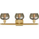 Ballston Fenton LED 26 inch Satin Gold Bath Vanity Light Wall Light in Mercury Glass, Ballston