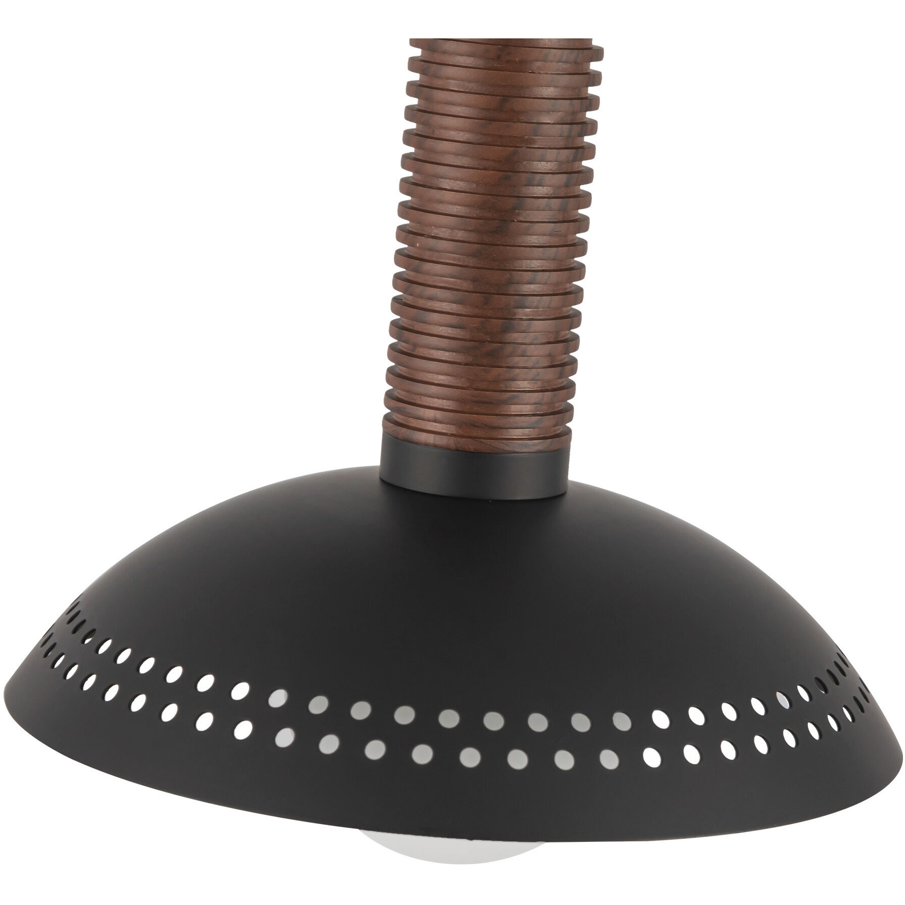 Alora Mood Arden LED 6 inch Matte Black/Opal Glass Pendant Ceiling Light