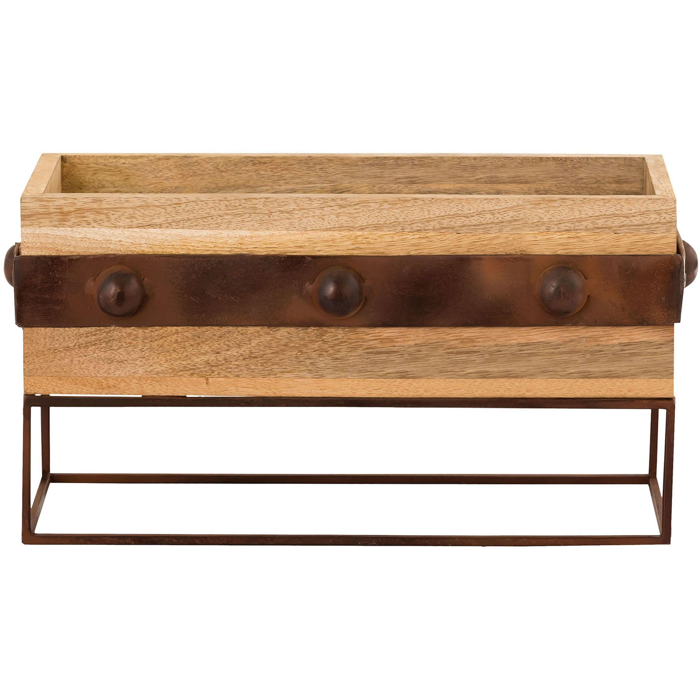 Telluride Natural with Dark Bronze Planter