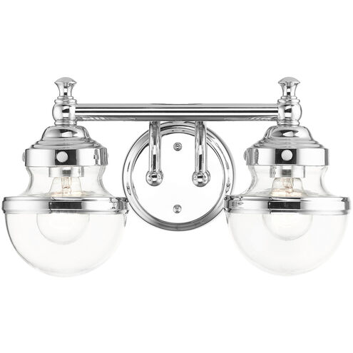 Oldwick 2 Light 15 inch Polished Chrome Vanity Sconce Wall Light