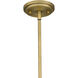 Haven 1 Light 14 inch Aged Brass Pendant Ceiling Light