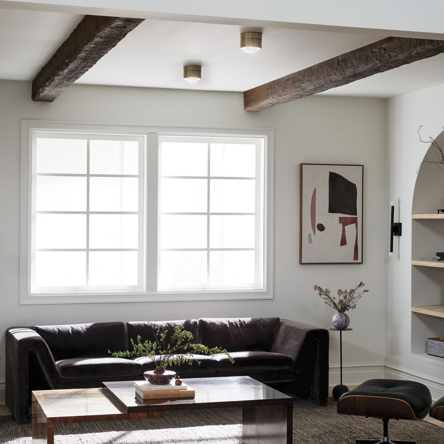 Tibbi LED 5.5 inch Black Flush Mount Ceiling Light