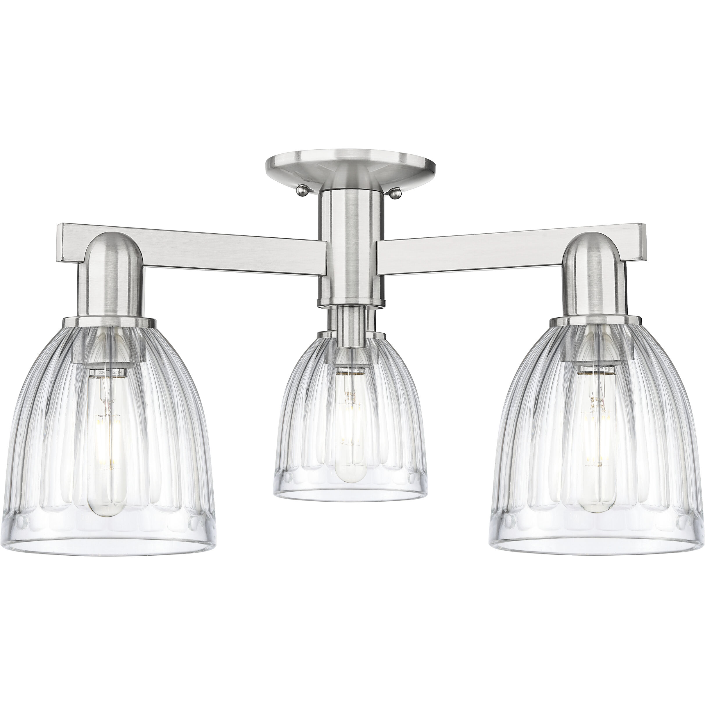 Arcadia Brookfield 3 Light 23.00 inch Semi-Flush Mount