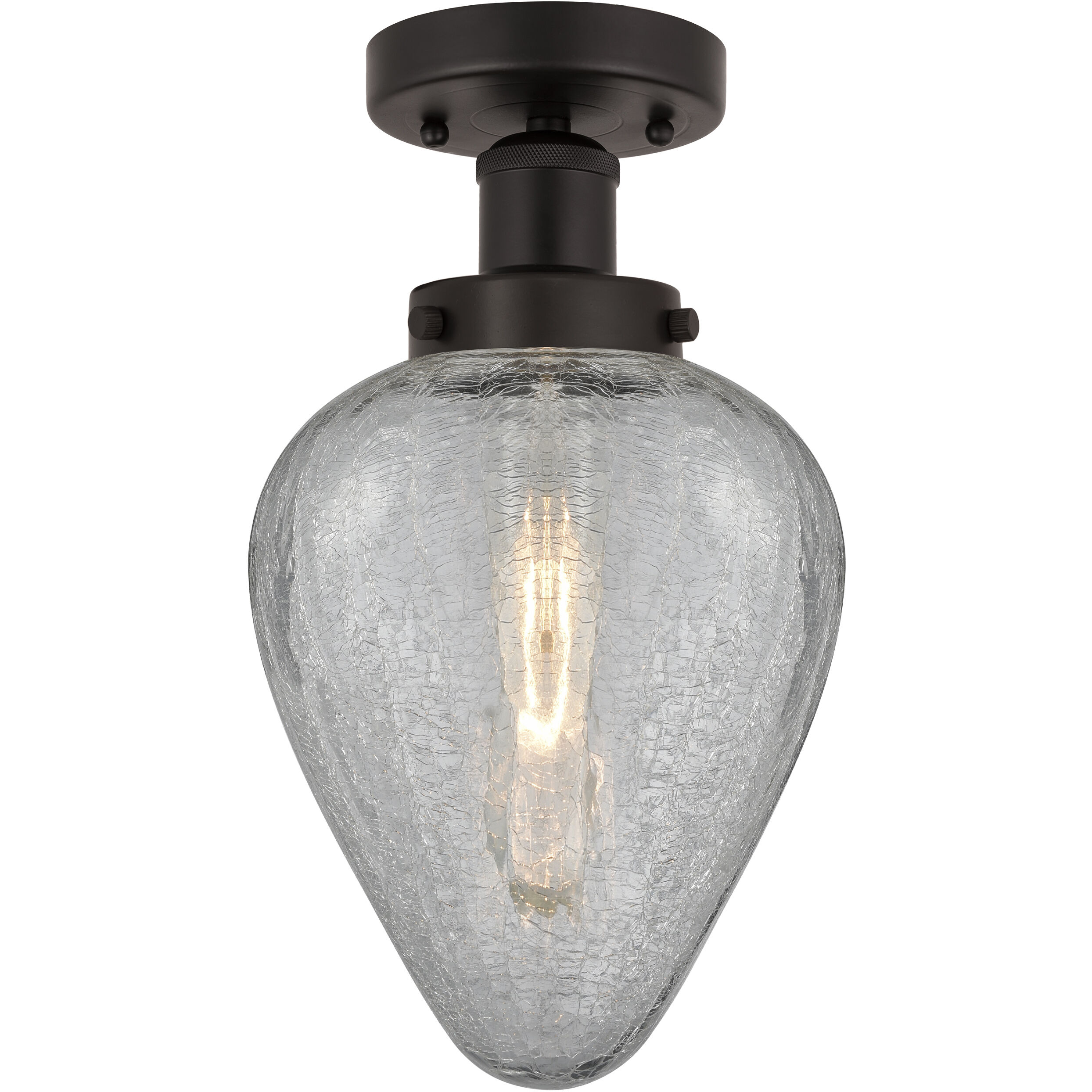 Geneseo 1 Light 6 inch Oil Rubbed Bronze Semi-Flush Mount Ceiling Light