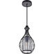 Miya 1 Light 7 inch Black Pendant Ceiling Light