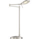 Dessau Turbo 18 inch 10 watt Satin Nickel Desk Lamp Portable Light 