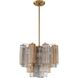 Addis 4 Light 17.75 inch Aged Brass Chandelier Ceiling Light in Autumn