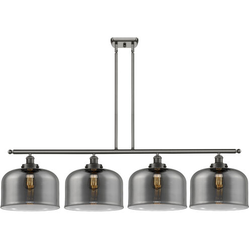 Ballston X-Large Bell LED 48 inch Oil Rubbed Bronze Island Light Ceiling Light in Plated Smoke Glass, Ballston