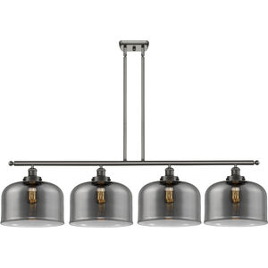 Ballston X-Large Bell LED 48 inch Oil Rubbed Bronze Island Light Ceiling Light in Plated Smoke Glass, Ballston