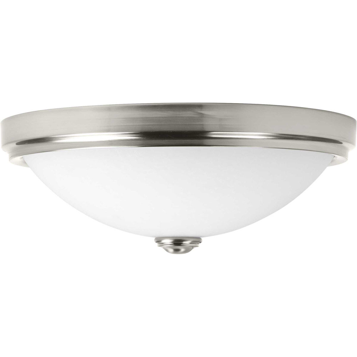 LED Alabaster LED 19 inch Brushed Nickel Flush Mount Ceiling Light, Progress LED
