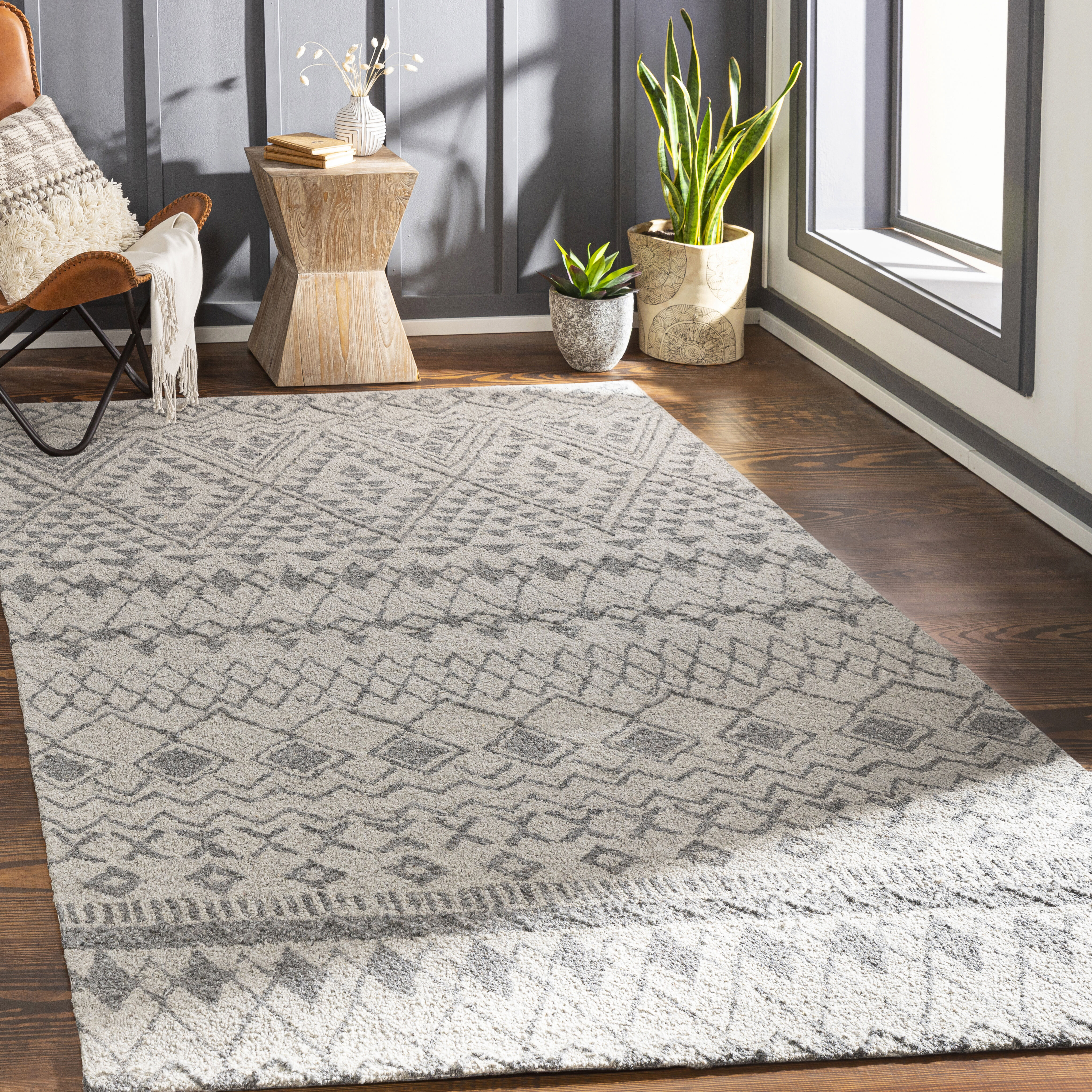 Newcastle 72 X 48 inch Sage Rug in 4 X 6, Rectangle
