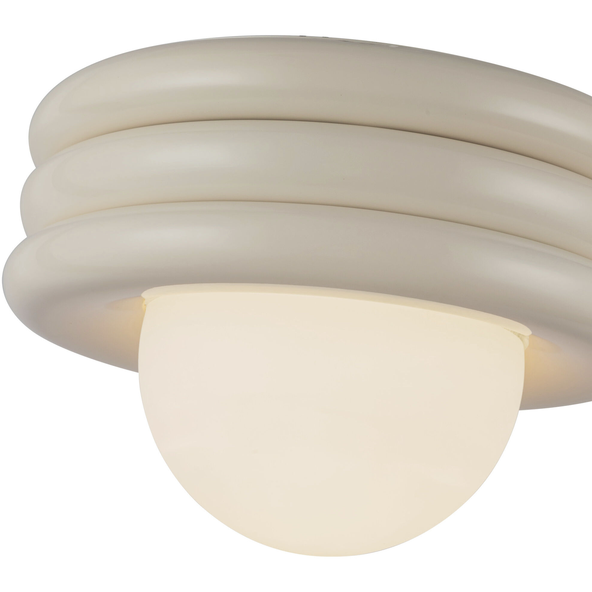 Alora Mood Harvey 1 Light 12 inch Pearl White Semi-Flush Mount Ceiling Light