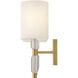 Anika 3 Light 23.25 inch Lacquered Brass Vanity Light Wall Light