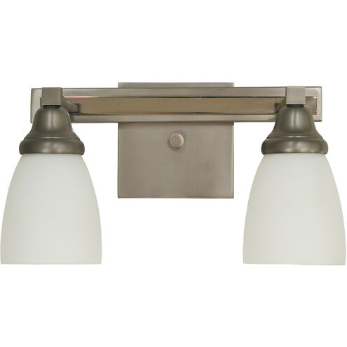 Mercer 2 Light 14 inch Satin Pewter with Polished Nickel Sconce Wall Light