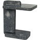 North 22.5 X 20 inch Black Marble Side Table