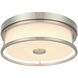 Kolson 12 inch Polished Nickel Flush Mount Ceiling Light