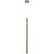 Navada LED 1 inch Brass Pendant Ceiling Light, Large