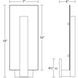 Midtown LED 16 inch Textured White Indoor-Outdoor Sconce, Inside-Out