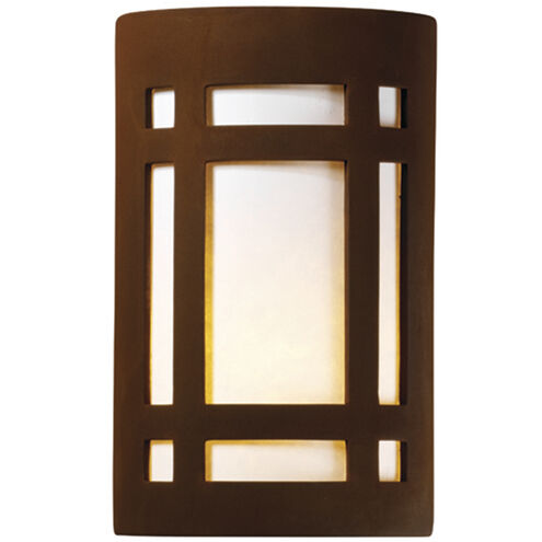 Ambiance 1 Light 8 inch Real Rust ADA Wall Sconce Wall Light