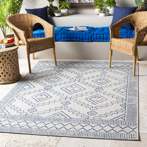 Eagean 35 X 24 inch Light Blue Outdoor Rug in 2 x 3, Rectangle