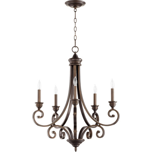 Bryant 5 Light 26 inch Oiled Bronze Chandelier Ceiling Light