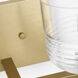 Drew & Jonathan Lochdale 2 Light 14.75 inch Satin Brass Vanity Light Wall Light, Medium