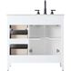 Millie 36 X 35 inch White Bathroom Vanity Cabinet