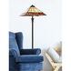Evelyn 62 inch 60.00 watt Tiffany Bronze Floor Lamp Portable Light