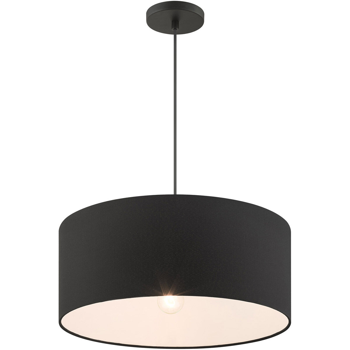 Bainbridge 3 Light 18 inch Black Pendant Ceiling Light 