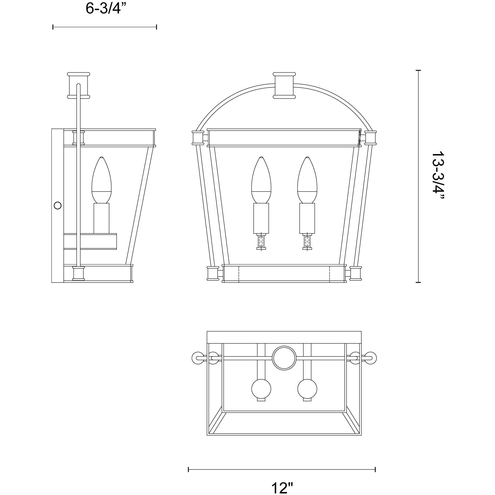 Manor Wall/Vanity Light Wall Light in Vintage Brass