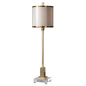 Villena 35 inch 75 watt Brass Buffet Lamp Portable Light