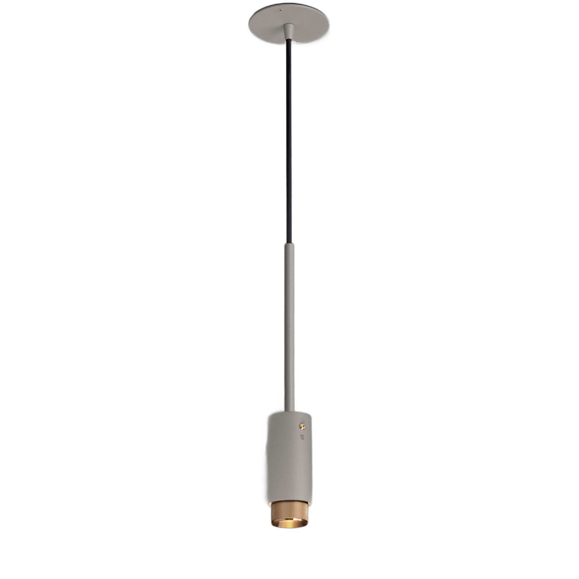 Exhaust Pendant 1 Light 110-120 Stone / Brass Spotlight Ceiling Light